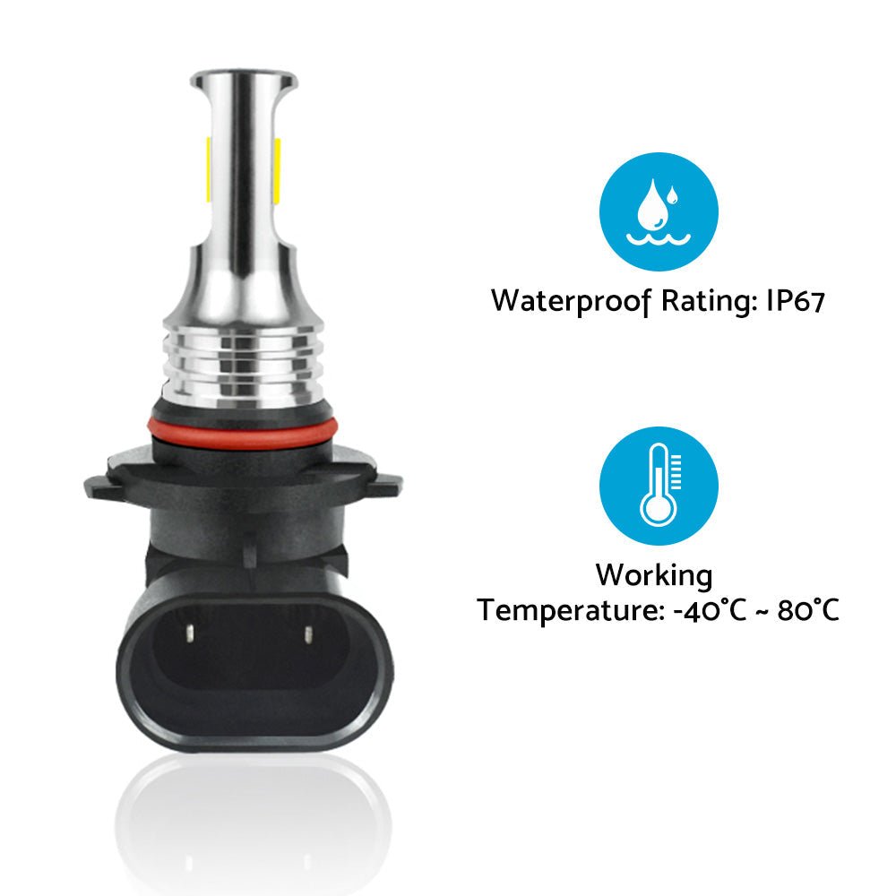 2X HB3 9005 60W 12V Xenon White 6000K Light Car Headlight Lamp Globes Bulbs LED - Frazy's Auto Parts