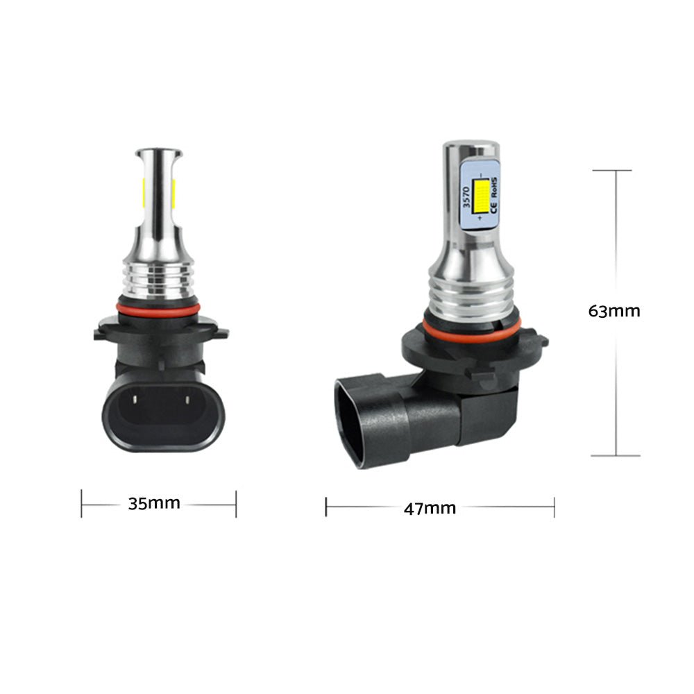2X HB3 9005 60W 12V Xenon White 6000K Light Car Headlight Lamp Globes Bulbs LED - Frazy's Auto Parts