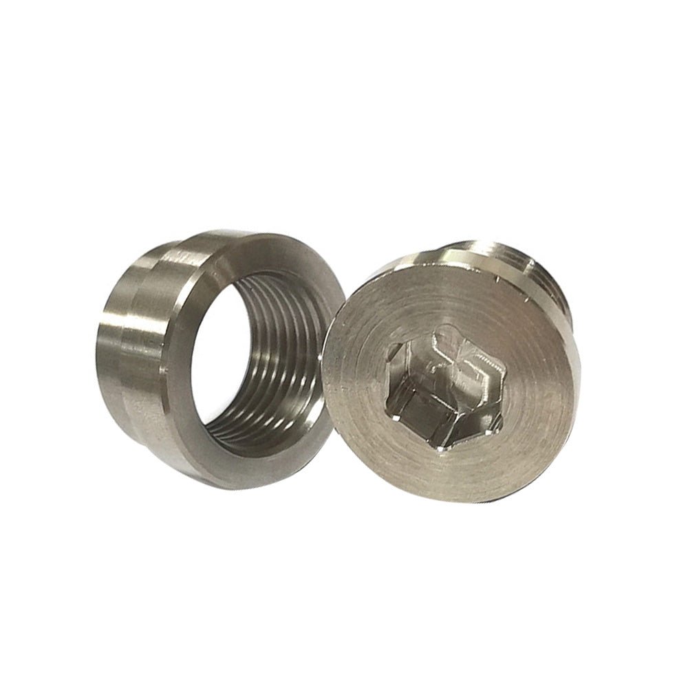 2x O2 Oxygen Sensor Bung Weld - On With Plug & Washer M18x1.5mm Suitable For Vehicle Exhaust Systems - Frazy's Auto Parts