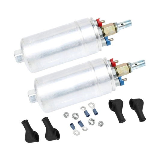 2x Racing External Fuel Pumps 300LPH Suitable For Honda Civic CR - V Crosstour - Frazy's Auto Parts