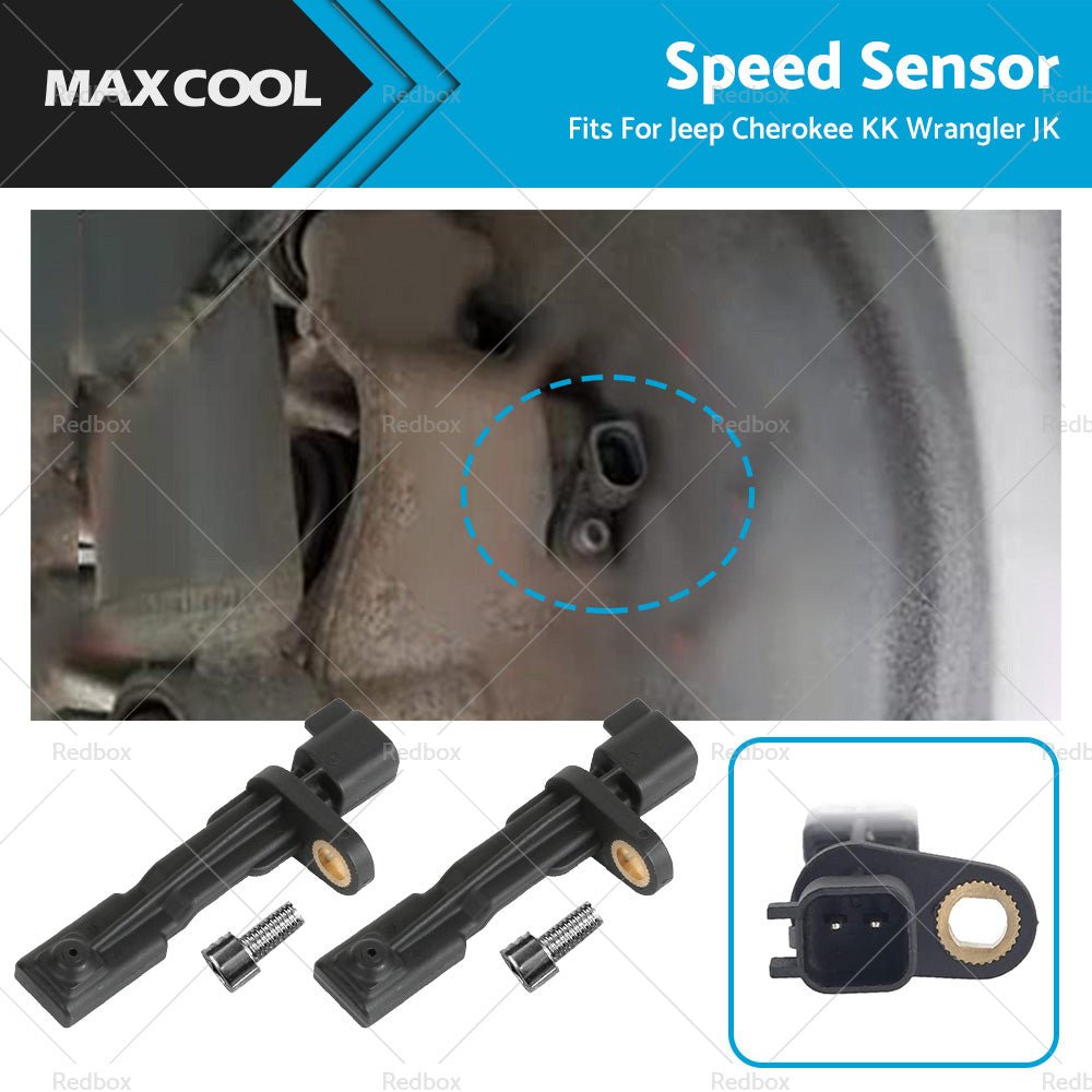 2x Rear ABS Speed Sensor 52125003AB Fits For Jeep Cherokee KK Wrangler JK 2. 8L - Frazy's Auto Parts