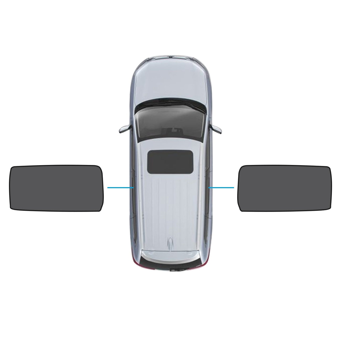 2x Rear Port Window Magnetic Mesh Sunshades Suitable For Kia Carnival YP Series - Frazy's Auto Parts