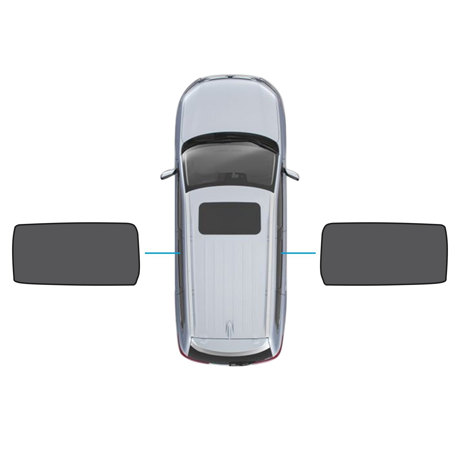 2x Rear Port Window Magnetic Mesh Sunshades Suitable For Kia Carnival YP Series - Frazy's Auto Parts