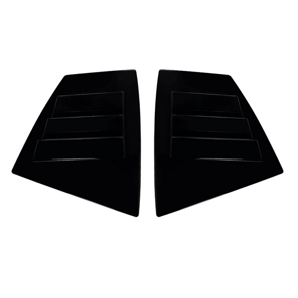 2x Rear Quarter Window Louver Trim Suitable For Subaru WRX STI VA 14 - 21 Black - Frazy's Auto Parts