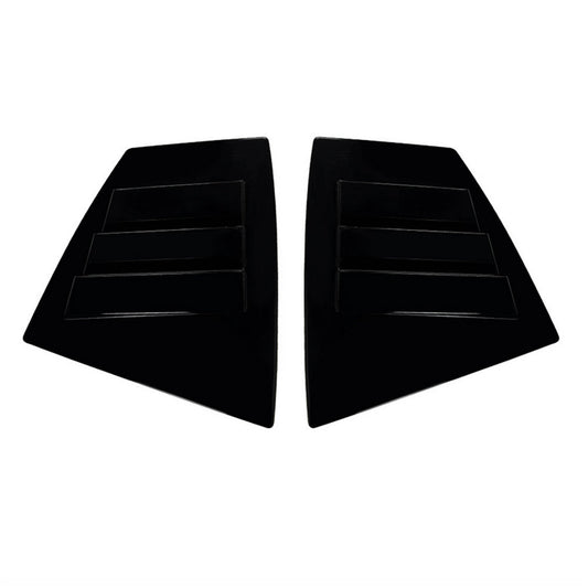 2x Rear Quarter Window Louver Trim Suitable For Subaru WRX STI VA 14 - 21 Black - Frazy's Auto Parts