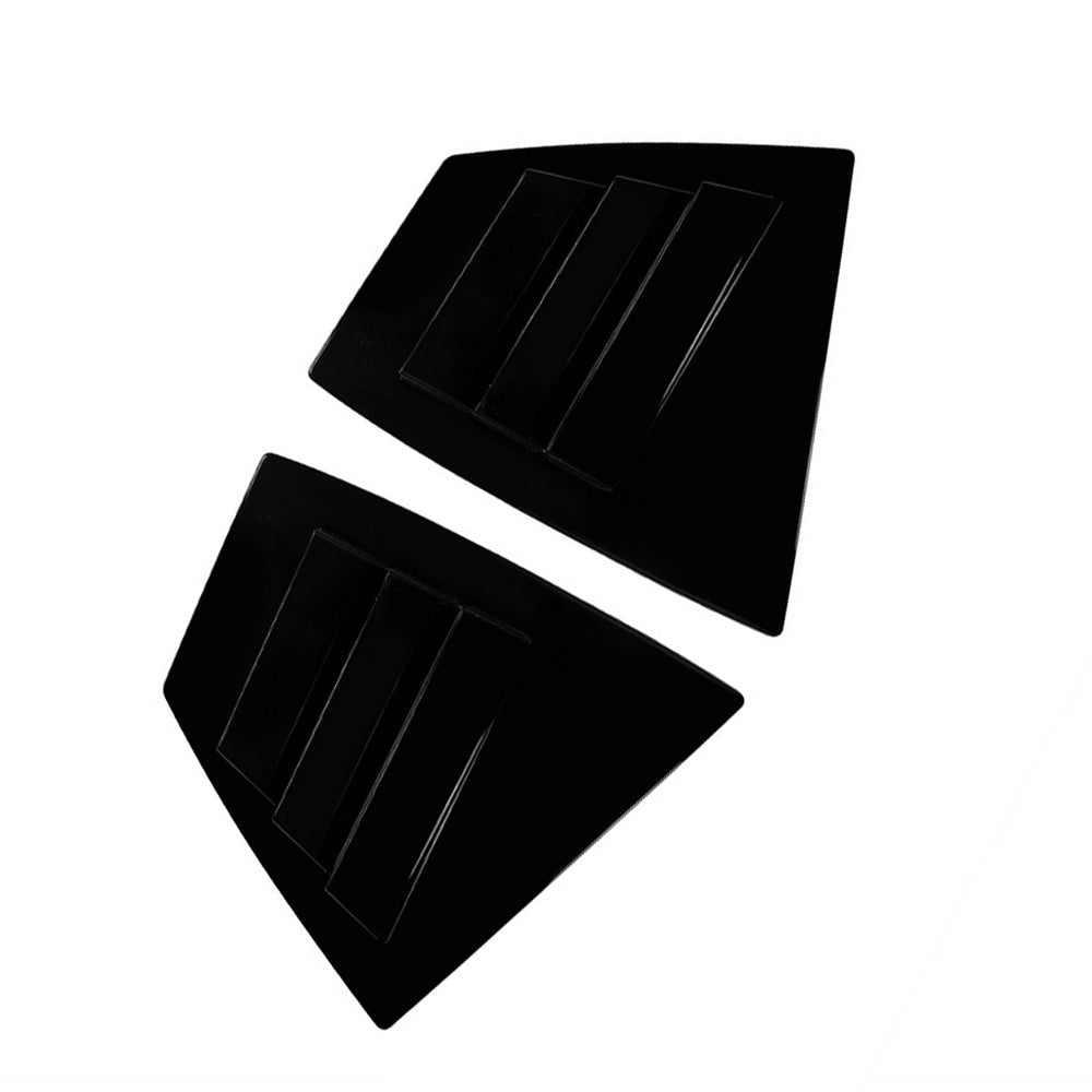 2x Rear Quarter Window Louver Trim Suitable For Subaru WRX STI VA 14 - 21 Black - Frazy's Auto Parts