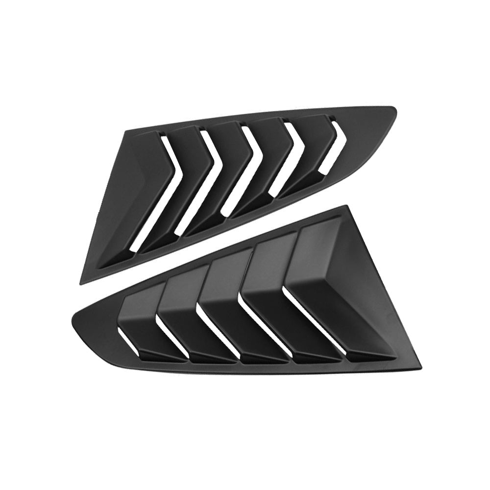 2x Side Window Louvers Sun Shade Cover Suitable For Ford Mustang 2015 - 2022 - Frazy's Auto Parts