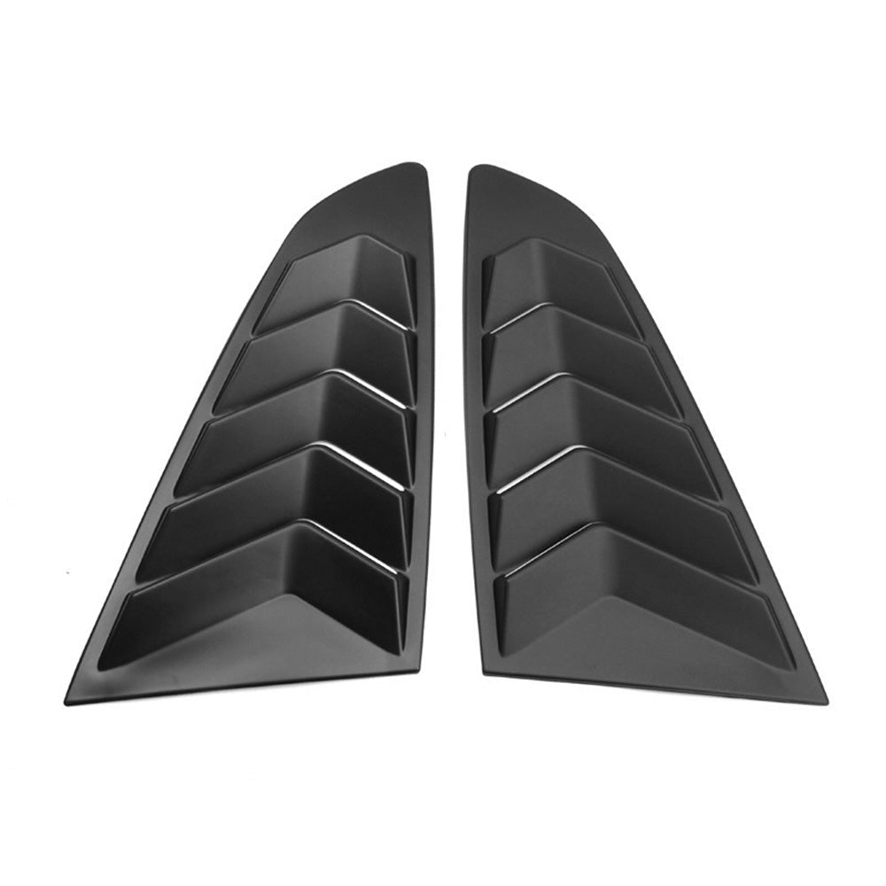 2x Side Window Louvers Sun Shade Cover Suitable For Ford Mustang 2015 - 2022 - Frazy's Auto Parts