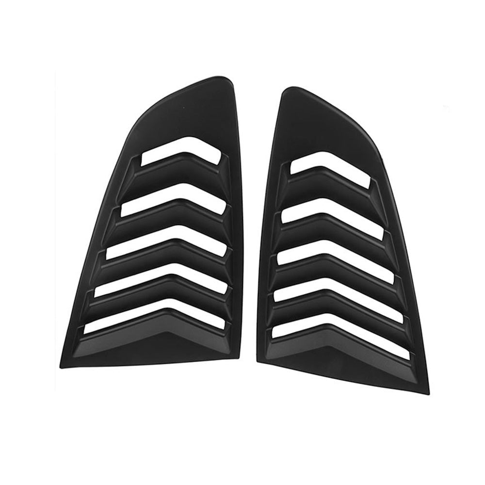 2x Side Window Louvers Sun Shade Cover Suitable For Ford Mustang 2015 - 2022 - Frazy's Auto Parts