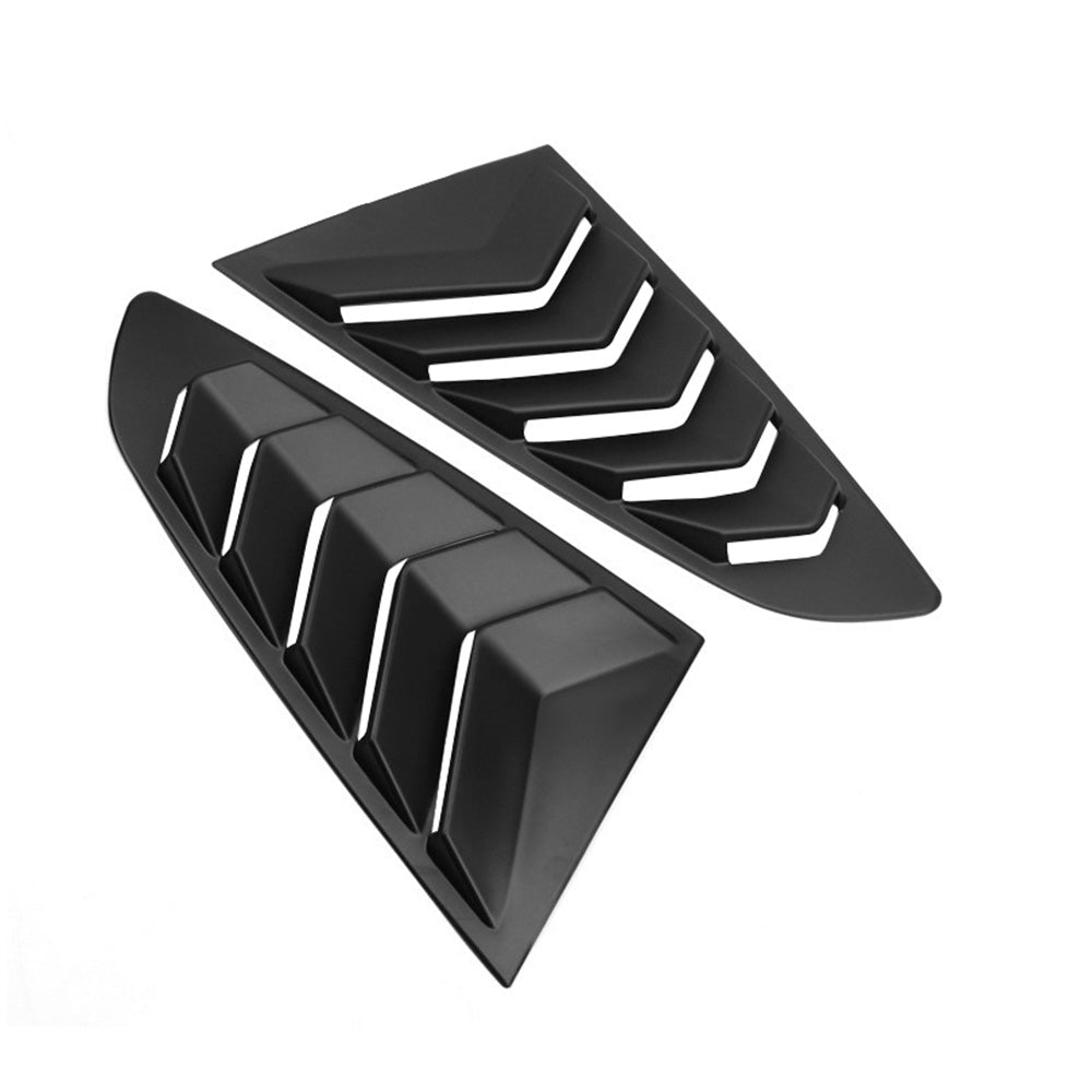 2x Side Window Louvers Sun Shade Cover Suitable For Ford Mustang 2015 - 2022 - Frazy's Auto Parts