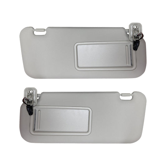 2x Sun Visors Right & Left With Light Suitable For Mazda 3 2010 - 2013 BBM369270C75 - Frazy's Auto Parts