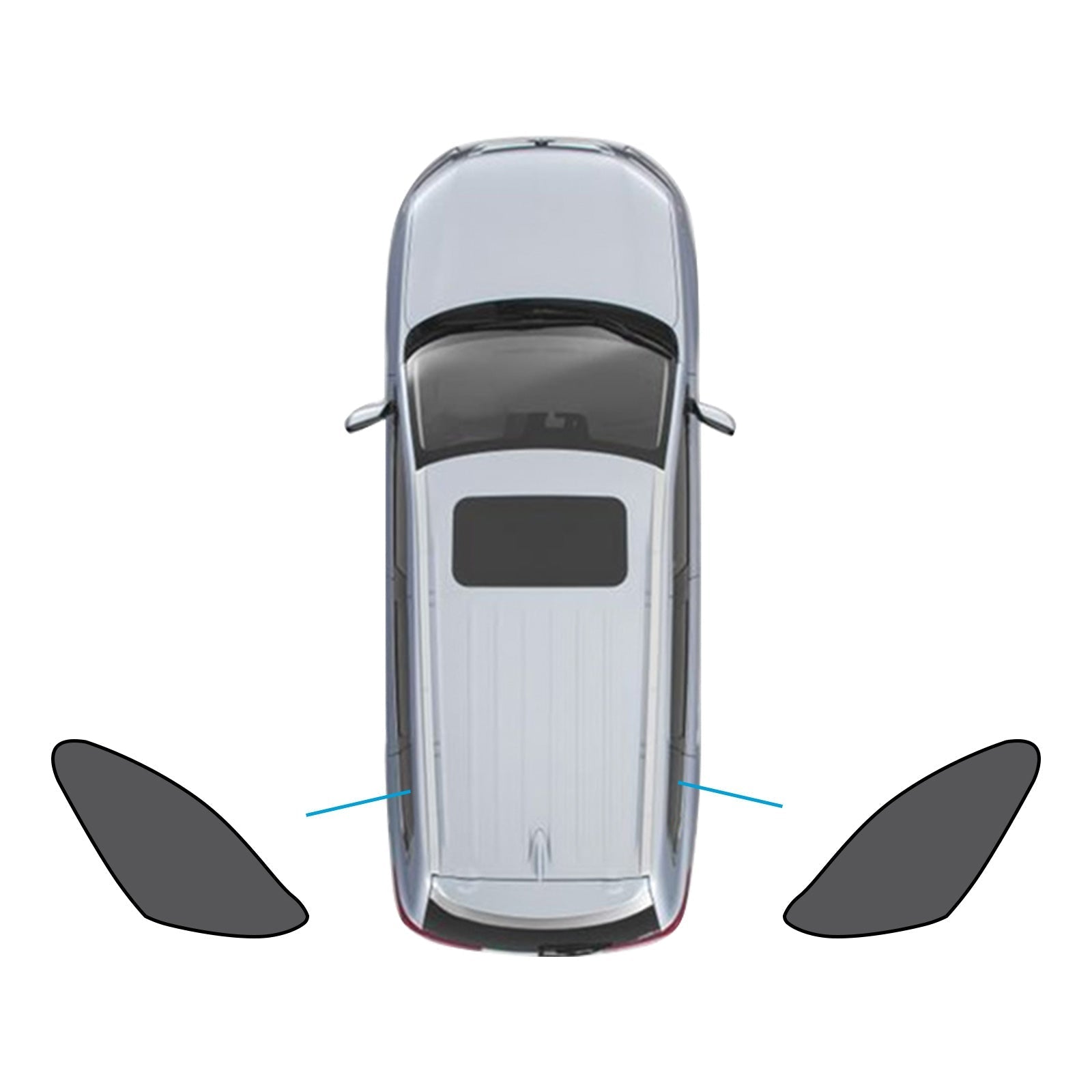 2x Triangular Car Window Sun Shades Suitable For Mazda CX - 30 2019 - 2025 UV Protection - Frazy's Auto Parts