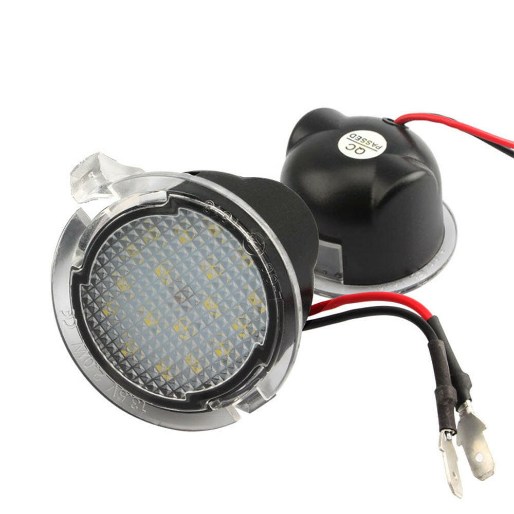 2X Under Mirror 6000K LED Light Puddle Lamps Suitable for Ford Ranger PX2 PX3 - Frazy's Auto Parts