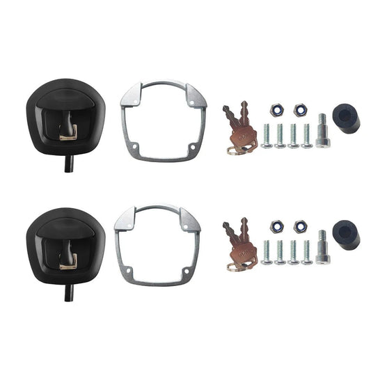 2x Whale Tail T Handle Compression Lock Latch Suitable For Ute Canopy Trailer Toolbox - Frazy's Auto Parts