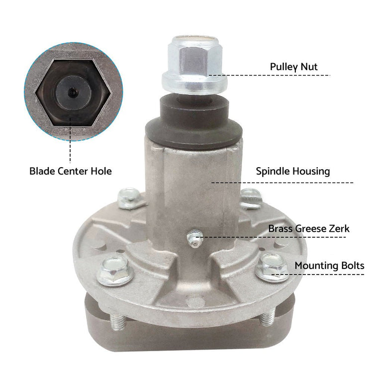 2xSpindle Assembly Suitable For John Deere Models L100 L107 L110 GY20050 GY20785 - Frazy's Auto Parts