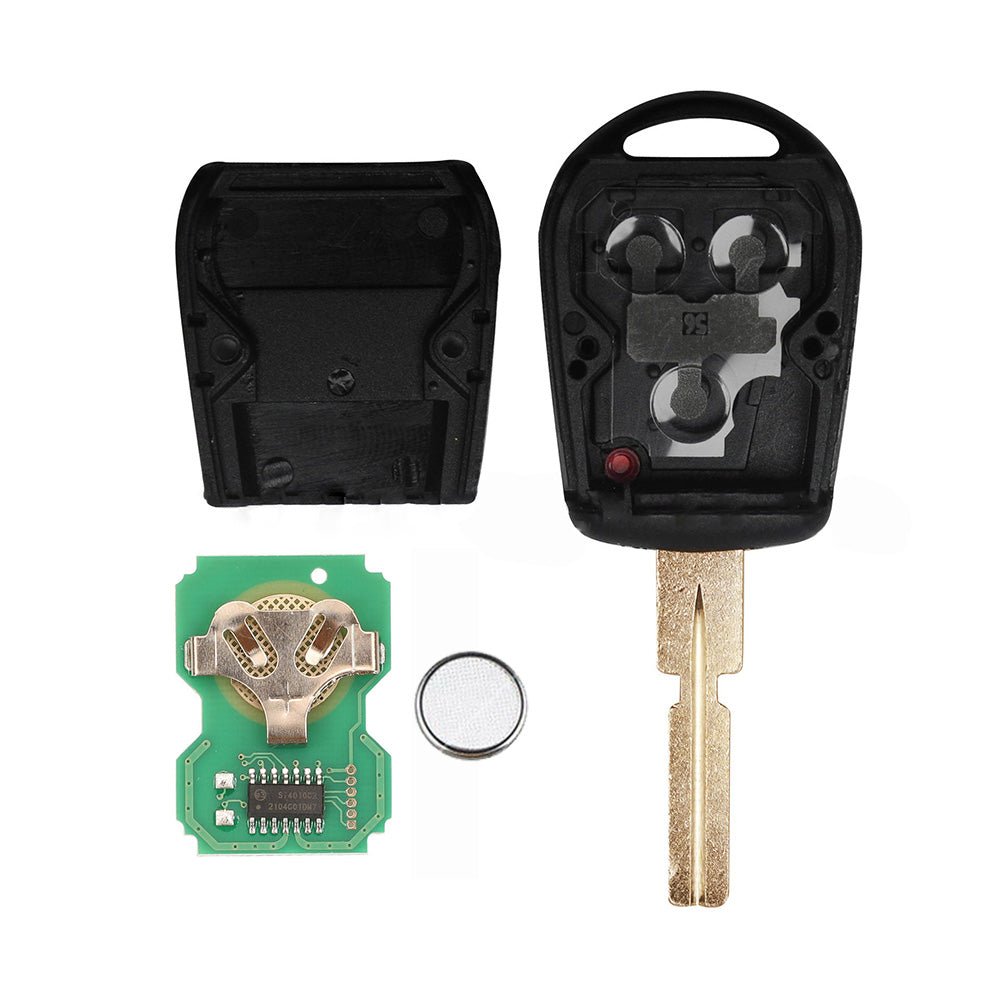 3 Button Complete Remote Key Suitable For BMW E31 / E32 / E34 / E36 / E38 / E39 / E46 / Z3 1990 - 2005 - Frazy's Auto Parts