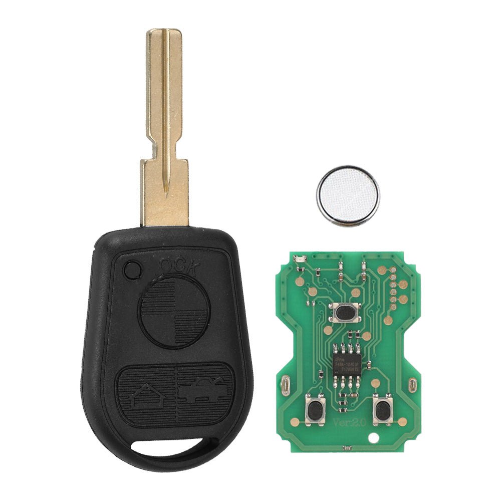 3 Button Complete Remote Key Suitable For BMW E31 / E32 / E34 / E36 / E38 / E39 / E46 / Z3 1990 - 2005 - Frazy's Auto Parts
