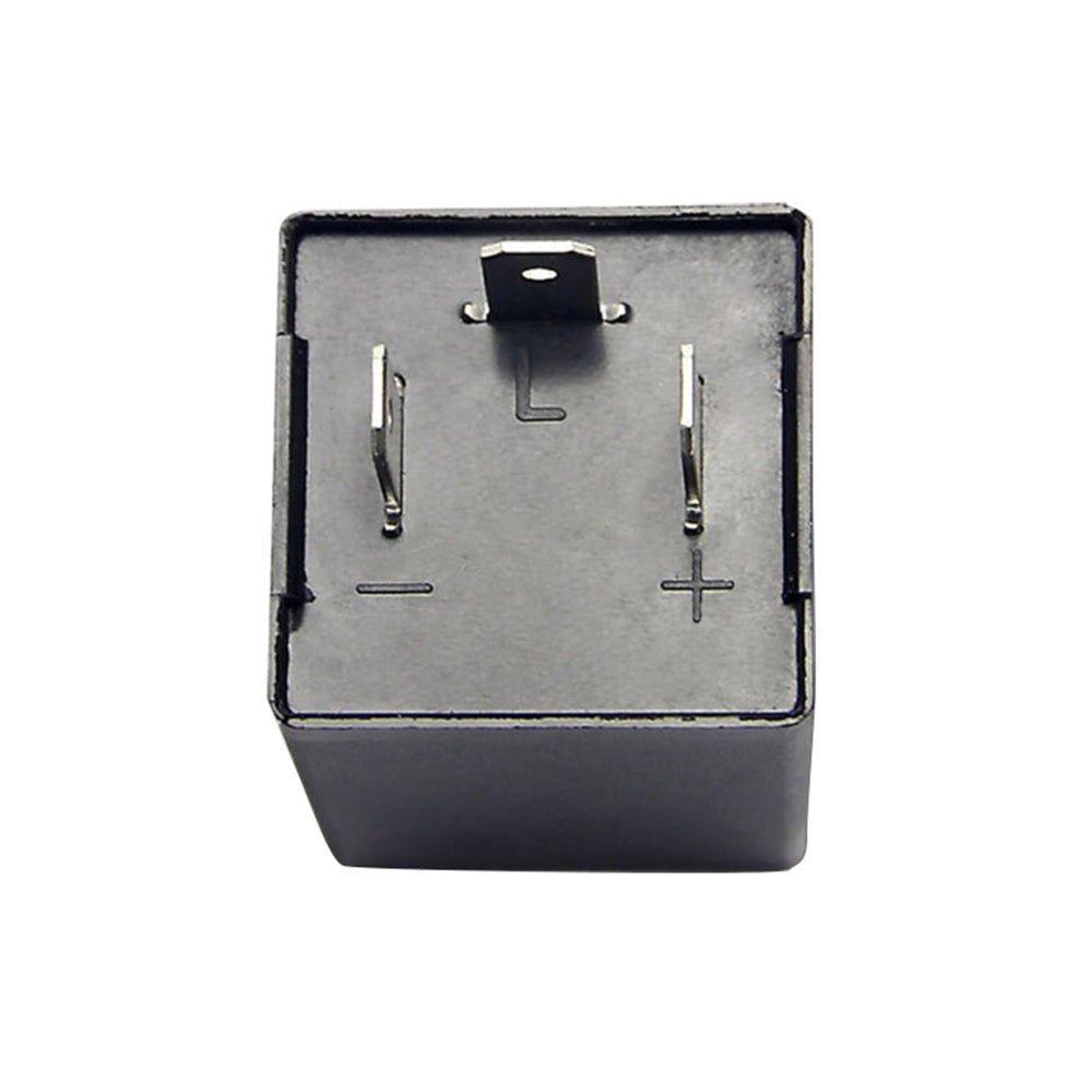 3 Pin LED Flasher Relay Unit 12V Suitable For Blinker Indicator Flash Positive Right Side - Frazy's Auto Parts