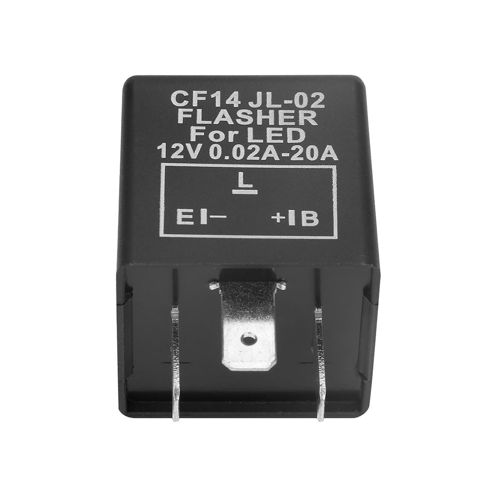 3 Pin LED Flasher Relay Unit 12V Suitable For Blinker Indicator Flash Positive Right Side - Frazy's Auto Parts
