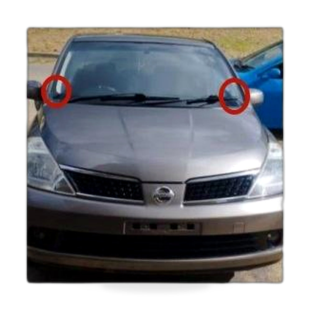 RHD Windshield Wiper Deflector Suitable for Nissan Tiida Venucia D50 R50 Versa-0
