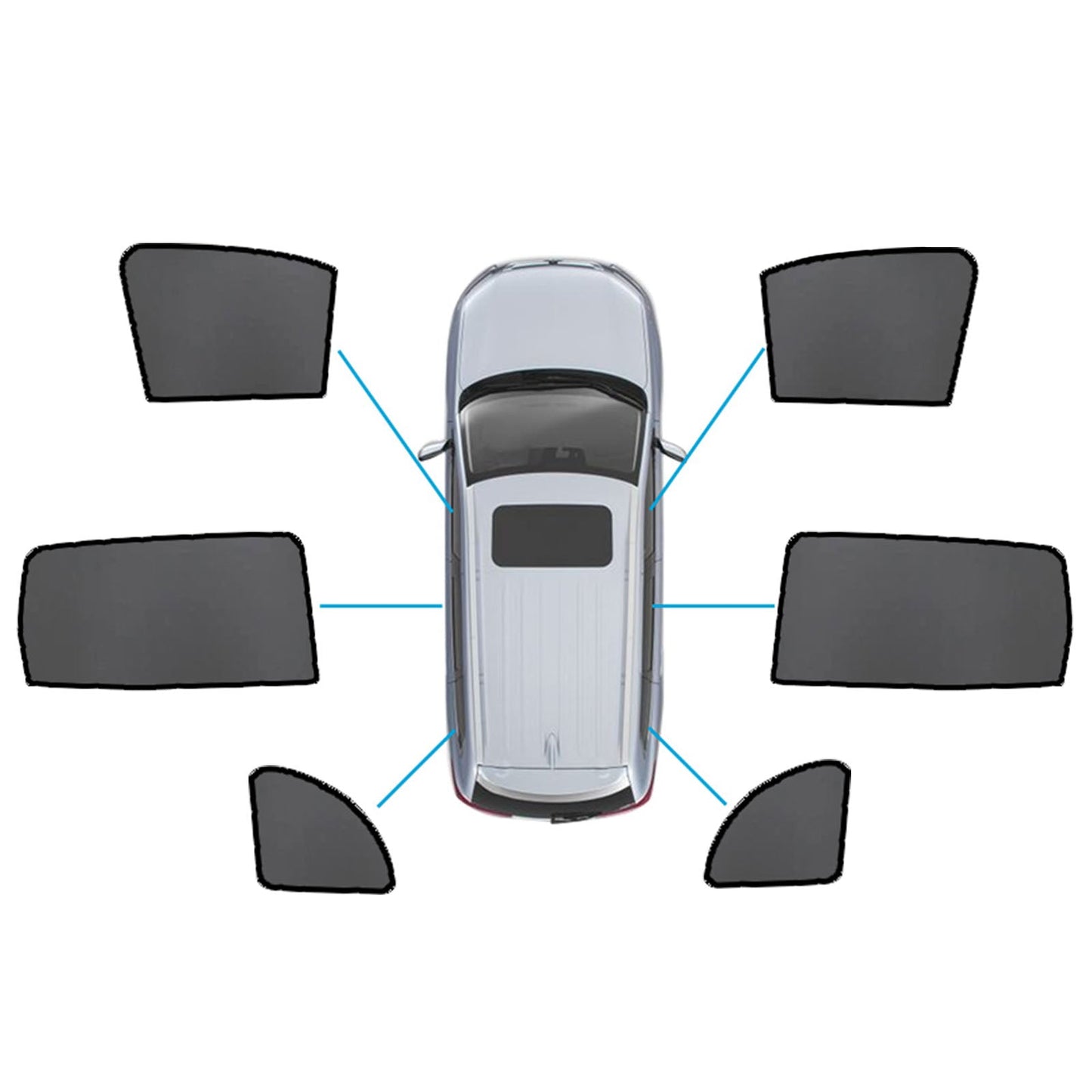 Magnetic Sun Shades Car Window Sun Blind Suitable For Mercedes-Benz GLB X247 2020-On-0