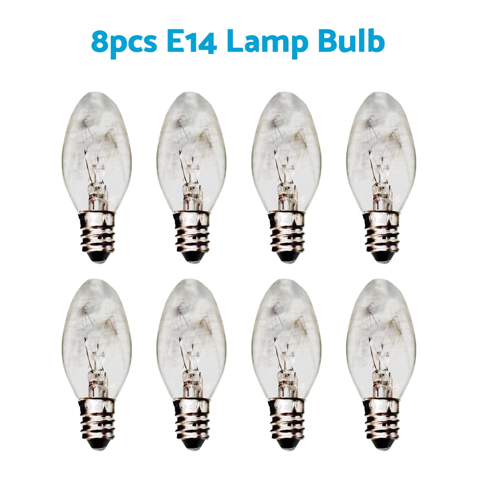8x 7W/10W 240V E12/E14 Clear Bulbs Suitable For Night Light Replacement Warm Yellow Light-5