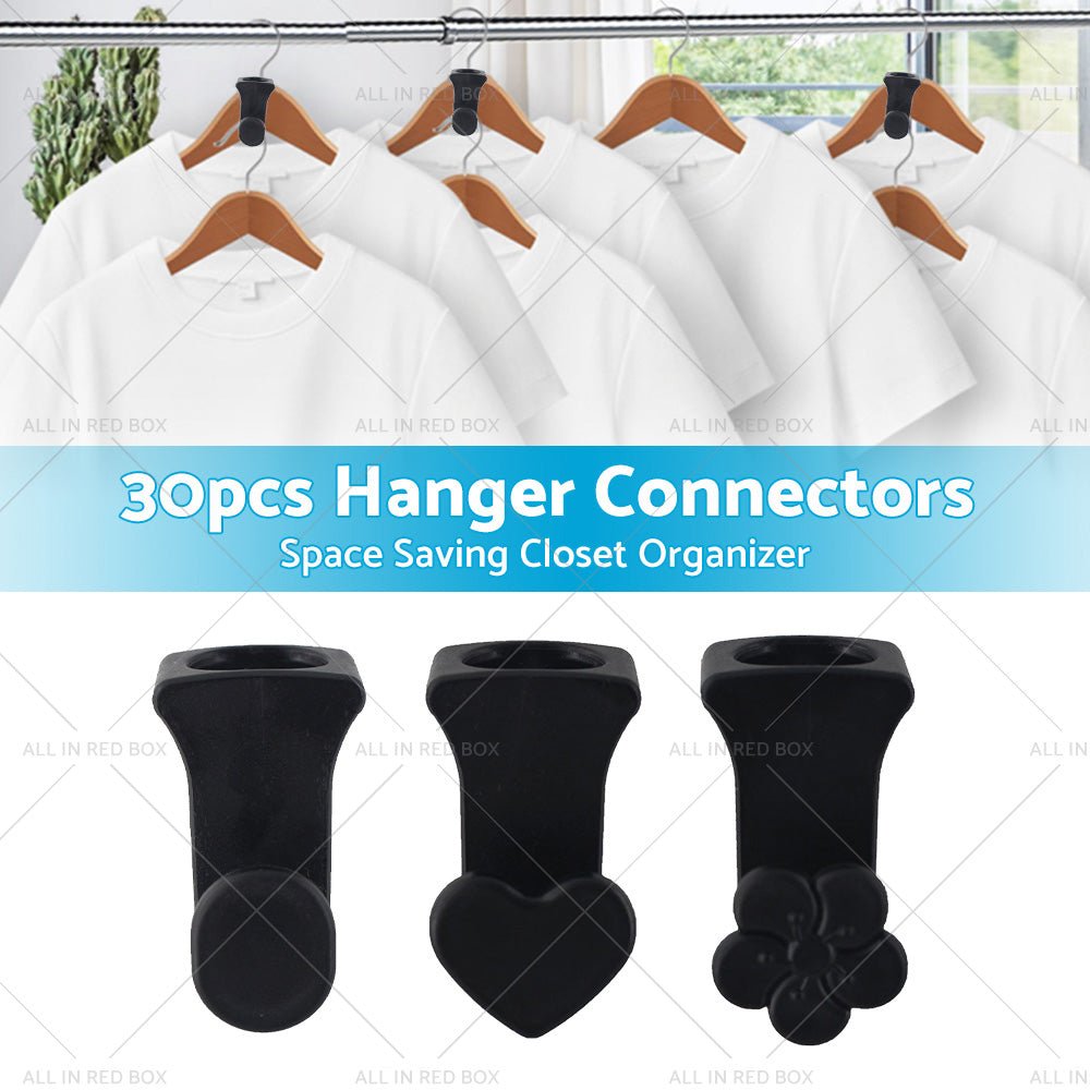 30PCS Closet Clothes Hanger Connector Hook Closet Space Organizer Space Saving - Frazy's Auto Parts