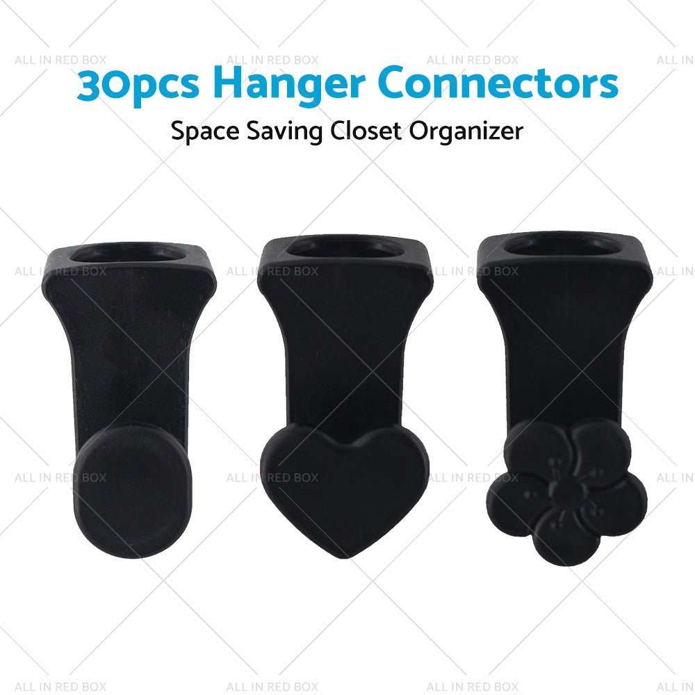 30PCS Closet Clothes Hanger Connector Hook Closet Space Organizer Space Saving - Frazy's Auto Parts