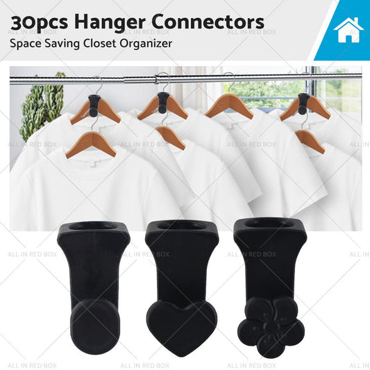 30PCS Closet Clothes Hanger Connector Hook Closet Space Organizer Space Saving - Frazy's Auto Parts
