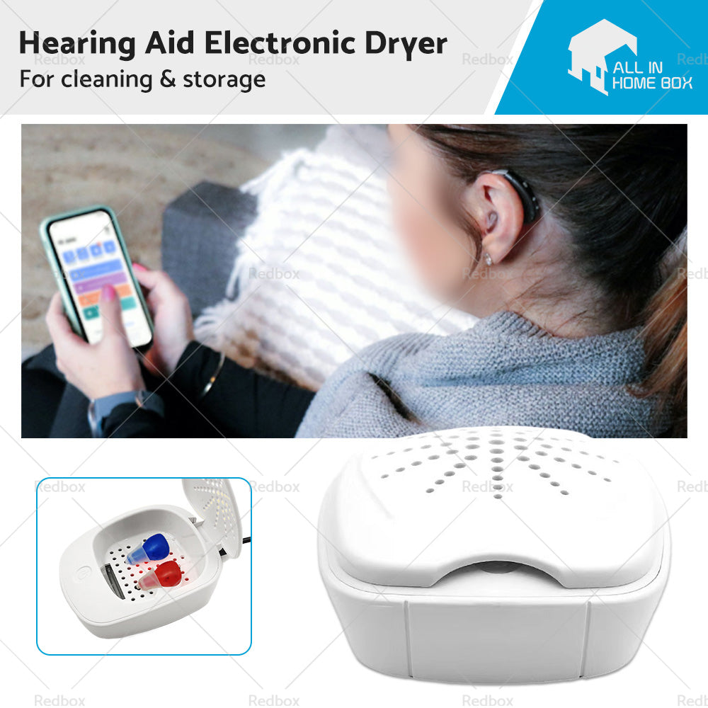 D-Dry+ Electronic Hearing Aid Dryer – For Cleaning, Drying & Storing Hearing Aids-0