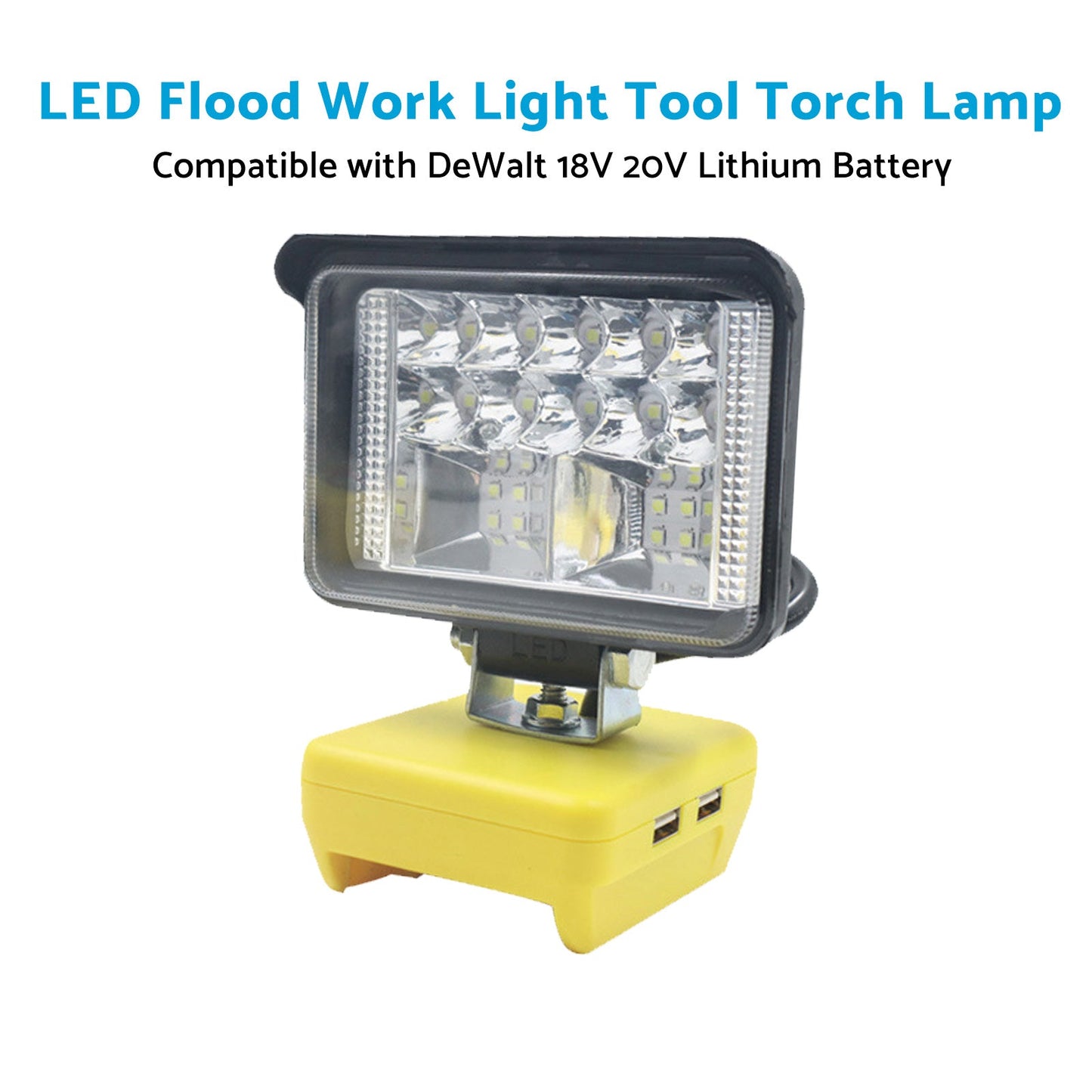 Torch Lamp LED Flood Work Light Tool Suitable for DeWalt 18V 20V Lithium Battery-1
