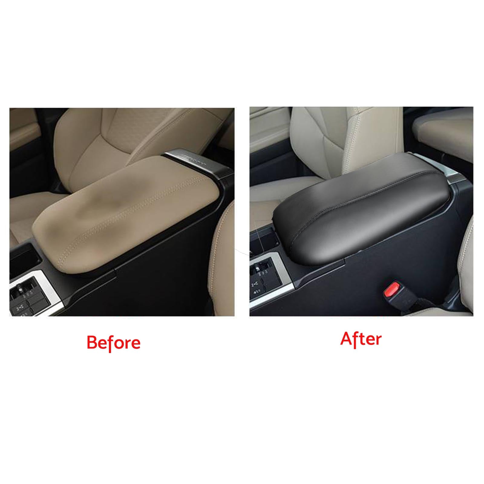 Leather Center Armrest Cover Trim Suitable For Toyota Prado LC250 2024-2025 RHD-4