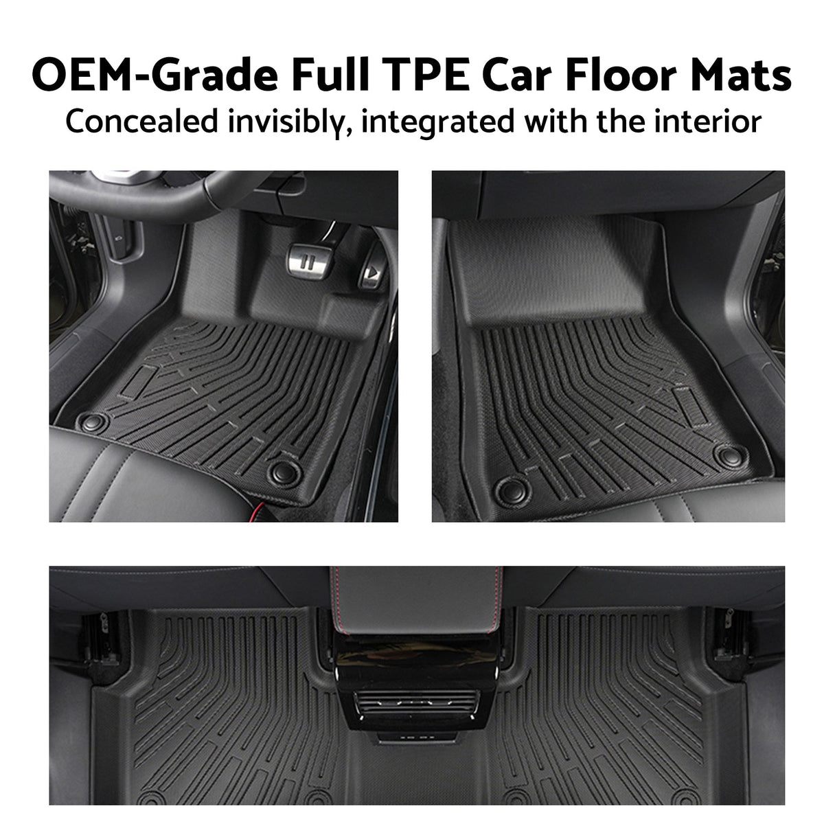 Floor Boot Frunk Mat Set 3D All-Weather Suitable For Model Y 2025-On Juniper RHD-4