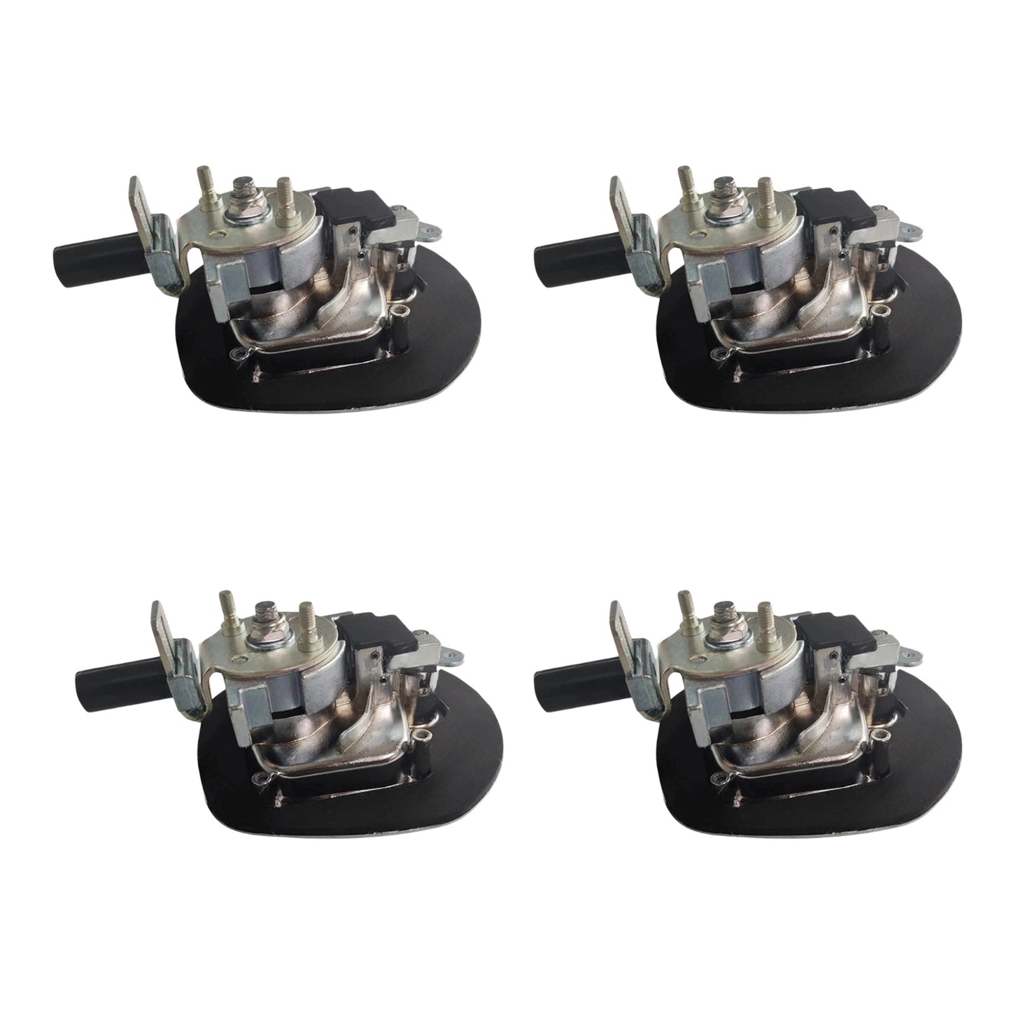 4x Chrome Power Operated Recessed Folding Whale Tail T-Lock Handle Suitable For Toolbox-3