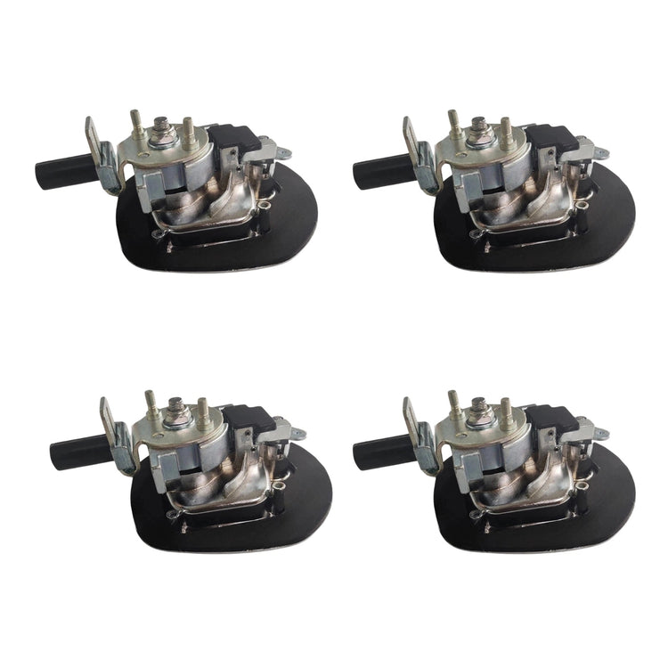 4x Chrome Power Operated Recessed Folding Whale Tail T-Lock Handle Suitable For Toolbox-3