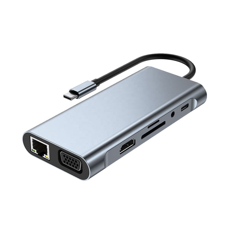 11-in-1 USB-C Hub Adapter with HDMI and USB 3.0 Ports Suitable For MacBook Pro & iPad Pro-0
