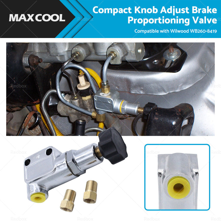 Compact Knob Adjust Brake Proportioning Valve Suitable For Wilwood WB260-8419-0
