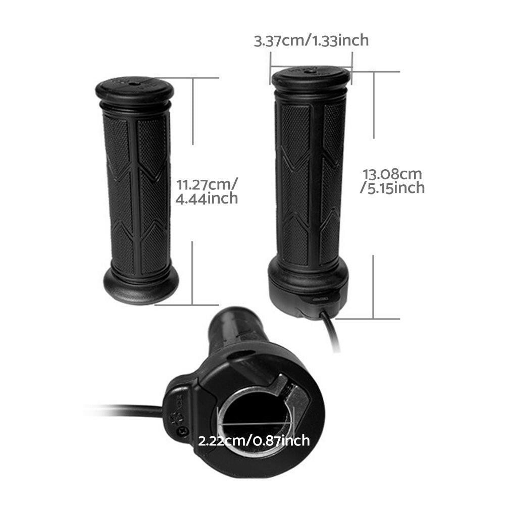 Twist Throttle Full Twist Right Hand 3-Pin Electric Bike Grip Suitable For Ebike-3