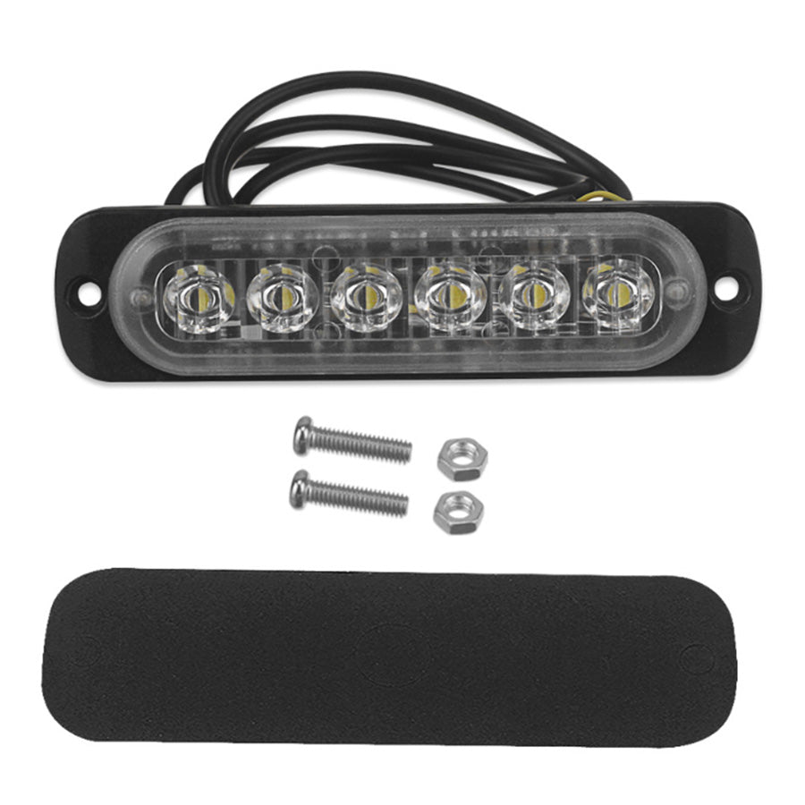 10x Amber Strobe Light 6 LED Grill Mount Flashing Beacon Suitable For Recovery Breakdown Use-1
