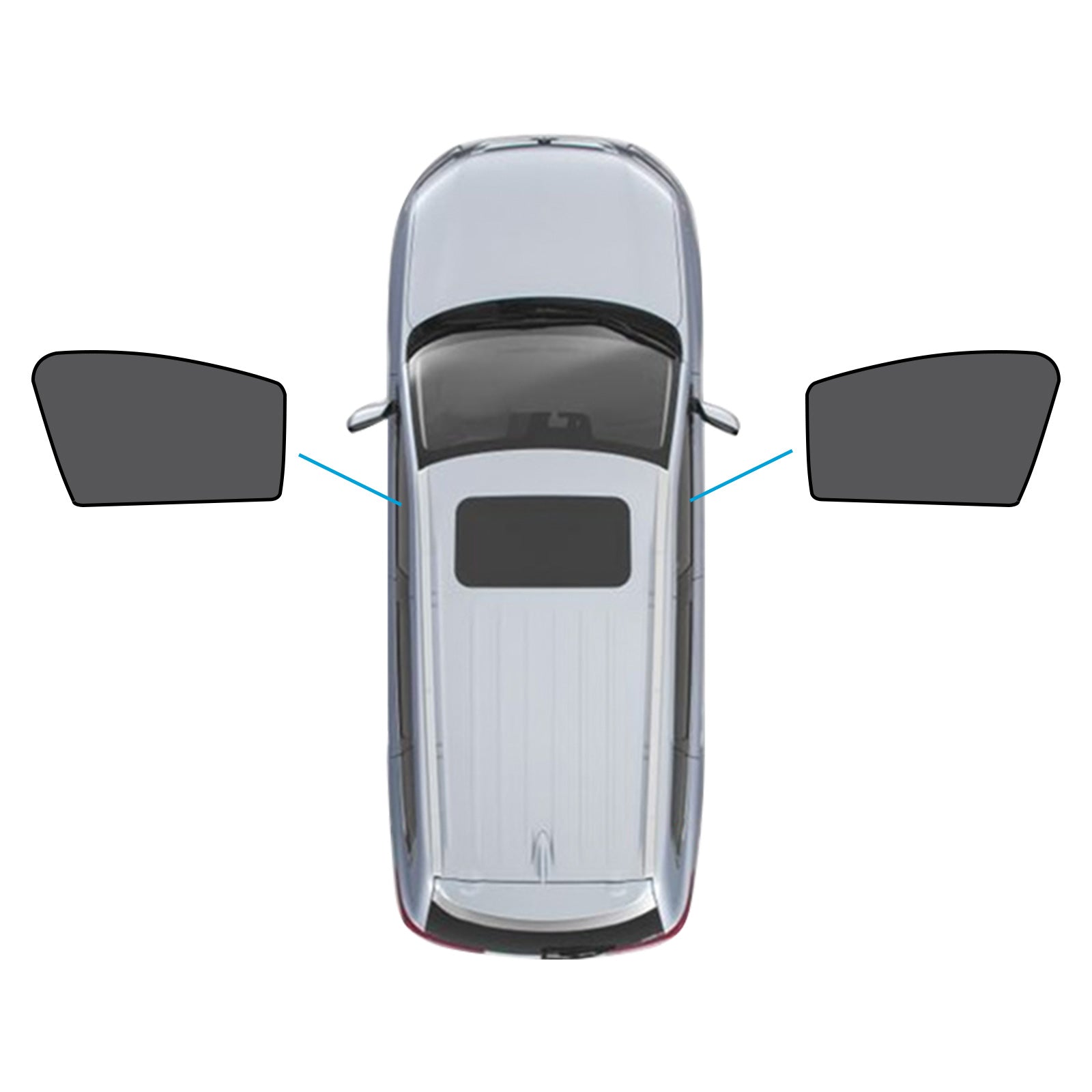 Car Window Sun Shade Magnetic Mesh Suitable For MG4 2023-2025-0