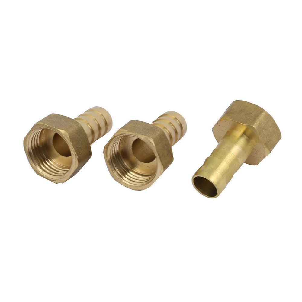 3x Brass Barb Pipe Fitting Coupler Connector 1/2BSP Female Thread to 12mm Hose-1