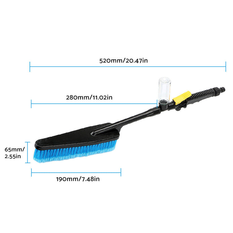 Car Cleaning Wash Brush Tool Long Handle Flow Switch Foam Bottle Professional-3
