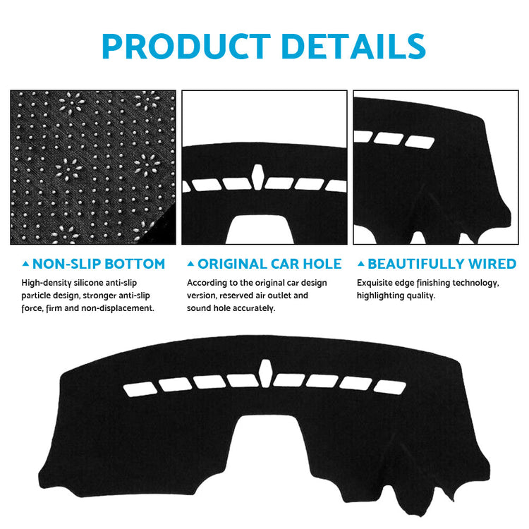 Dash Mat Suitable For Holden Barina TM Hatch and Sedan All CD RS CDX 11-16 Black-1
