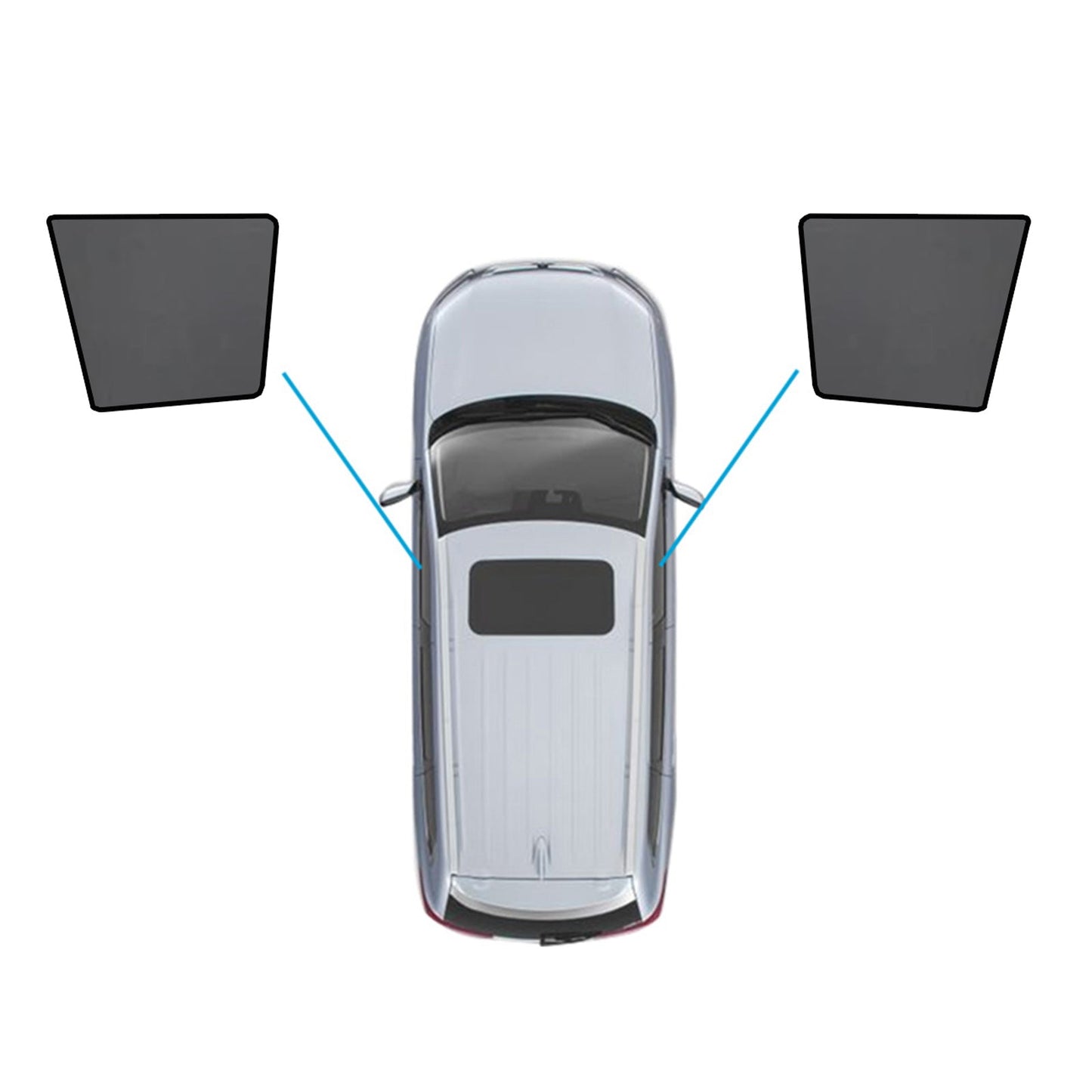 Car Window Sun Protection Blinds Suitable For Mitsubishi Pajero 2006-2022-4