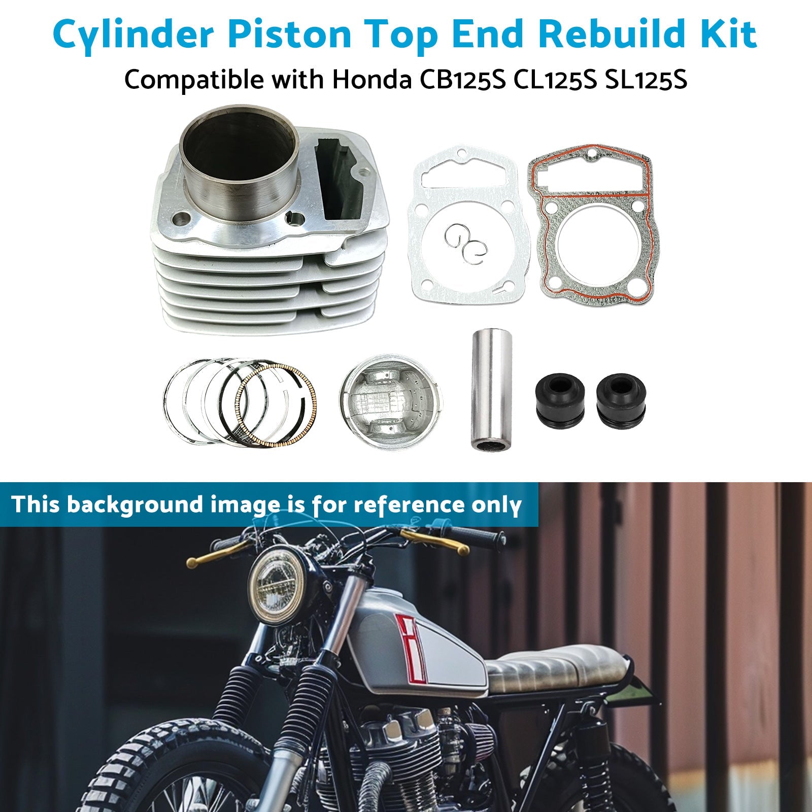 CL125S SL125S Cylinder Piston Top End Rebuild Kit Suitablefor Honda CB125S 71-85-2