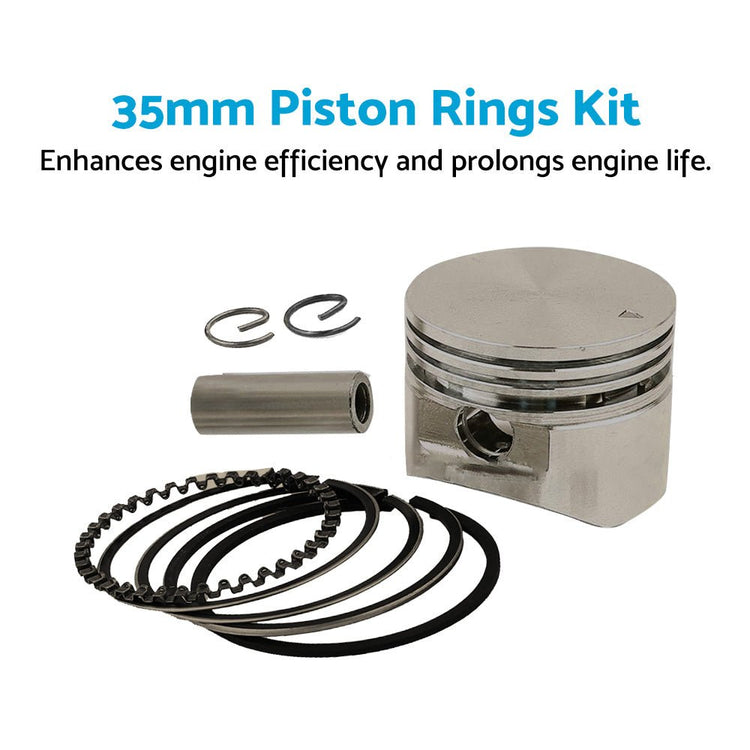 35mm Piston Rings Kit Suitable For Honda GX25 GX25N Engine Brush Cutter Trimmers - Frazy's Auto Parts