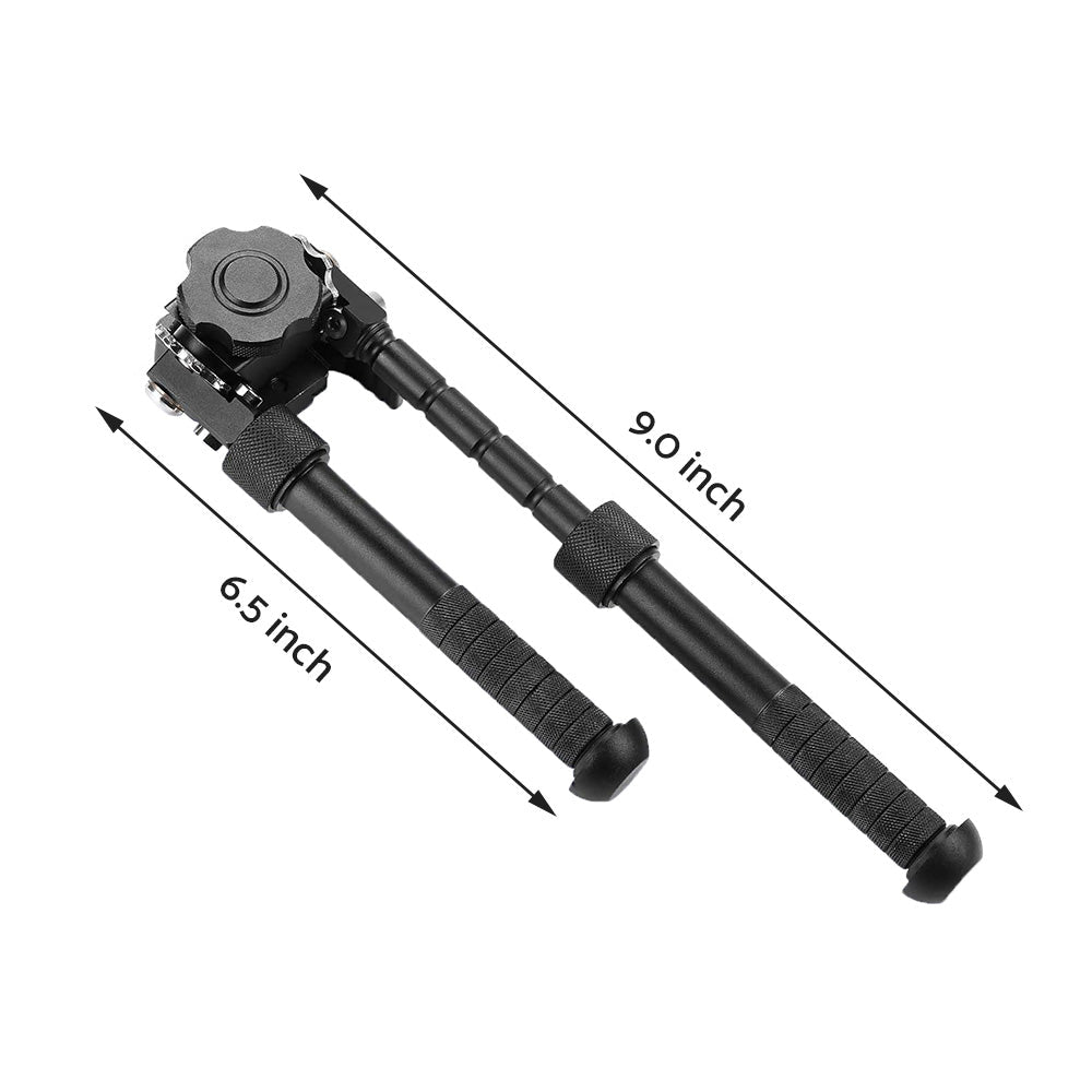 360 Angle Swivel QD Tactical 6. 5 to9 Rail Pistol Hunting Shooting Rifle Bipod Mount - Frazy's Auto Parts
