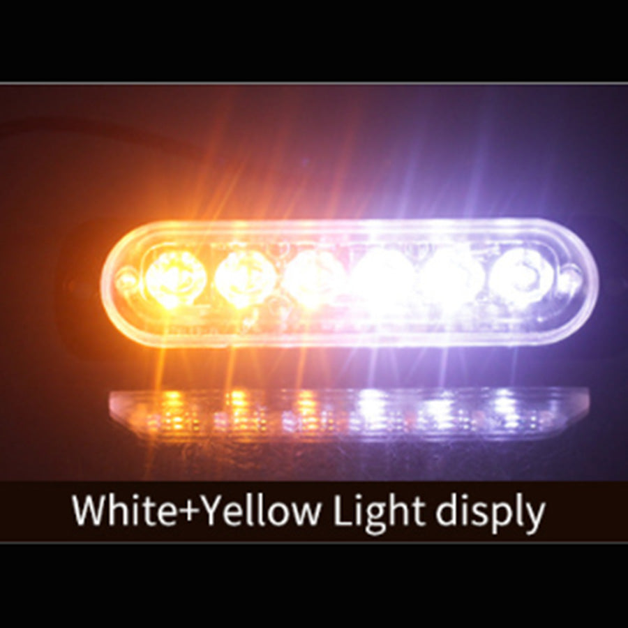 10x Amber Strobe Light 6 LED Grill Mount Flashing Beacon Suitable For Recovery Breakdown Use-4