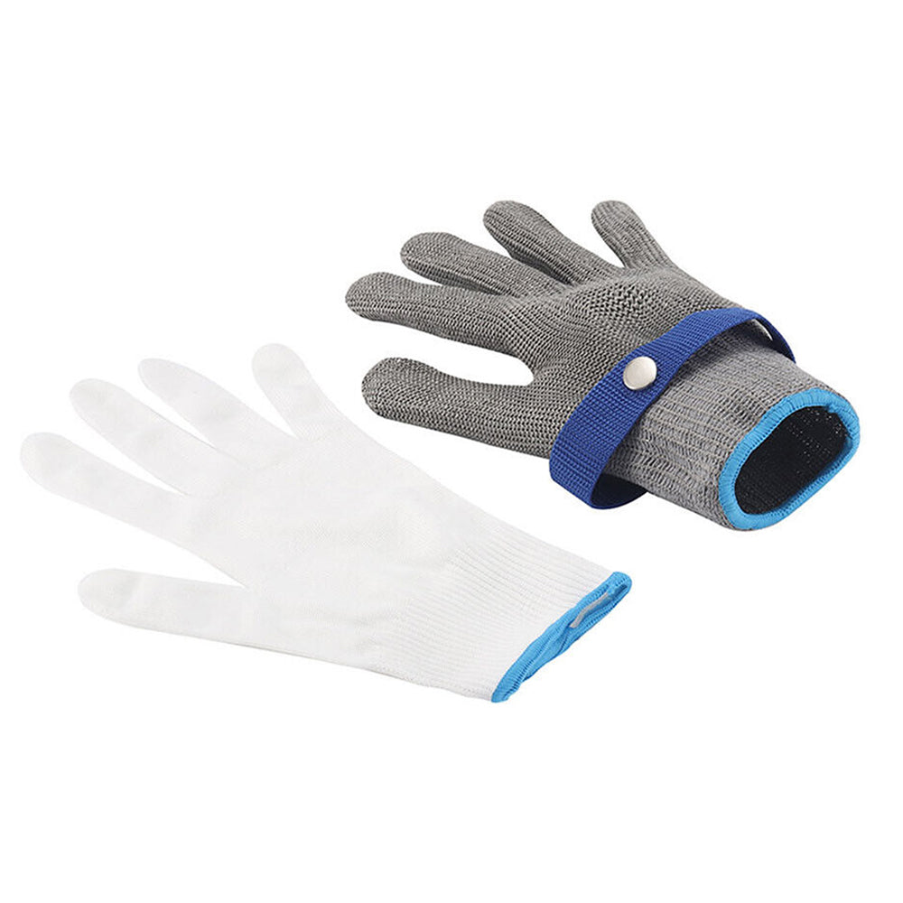 Safety Stainless Steel Cut-Proof Stab-Resistant Wire Mesh Butcher Gloves-0