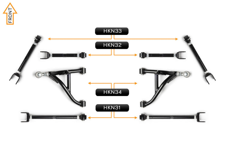 V2 PRO Arm Kit - Nissan 370Z (Rear)